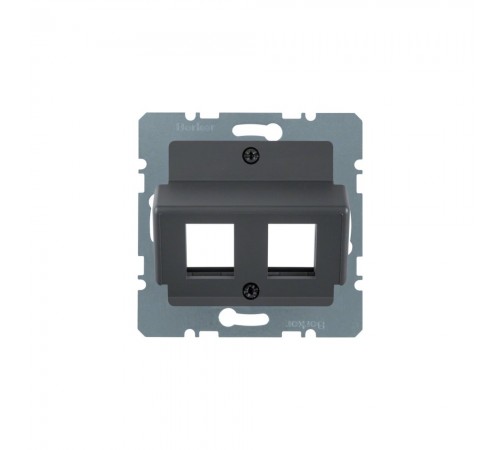 BERKER S.x/B.x накладка для модулів Modular Jacks "Krone" антрацит 14641606