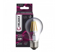 Лампа LED V-Filament-A60 6W E27 4100K 630Lm 21-40-04