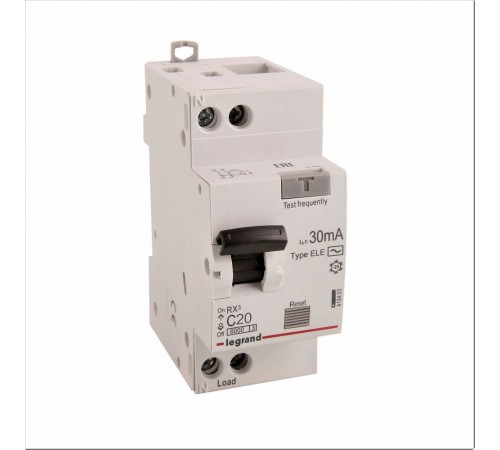 Диференційний автомат LEGRAND 1П+H C 20A 30mA AC 419400