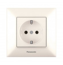 Розетка Panasonic Arkedia Slim кремова із заземленням WNTC02022BG-UA