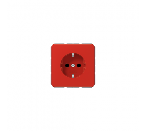 JUNG CD Розетка SCHUKO з захисними шторками червоний CD1520BFKIRT