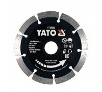 Диск обрізний алмазний по каменю і бетону YATO Ø=125x2x10x22.2 мм в мокрому і сухому режимі YT-59962
