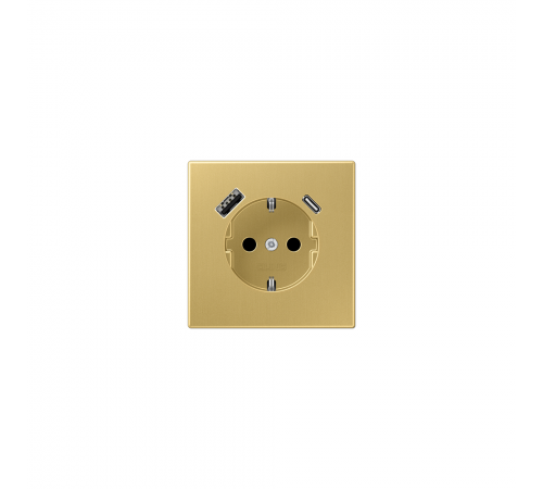 JUNG LSx-механізм Розетка SCHUKO® з USB-інтерфейсом латунь Classic ME1520-15CAC-L