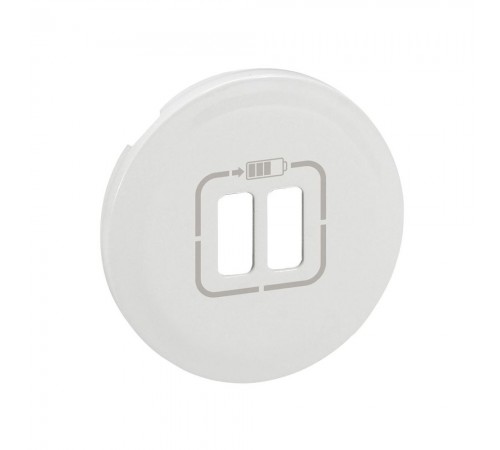 Legrand CELIANE Панель Розетки 2хUSB Білий 68256