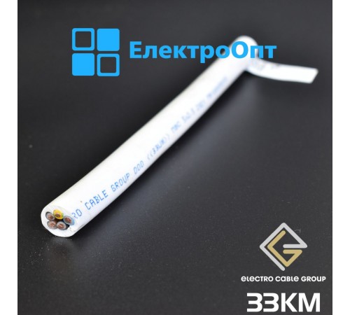 Провід ЗЗКМ Запорізький завод білий ПВС 5х6,0(з)
