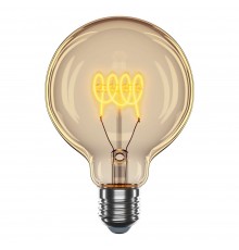LED лампочка Velmax V-Filament-Amber-G95-Спіраль-G 4W E27 2700K 300Lm 21-46-54