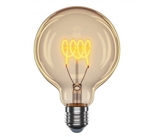 LED лампочка Velmax V-Filament-Amber-G95-Спіраль-G 4W E27 2700K 300Lm 21-46-54 LED лампочка Velmax V-Filament-Amber-G95-Спіраль-G 4W E27 2700K 300Lm 21-46-54