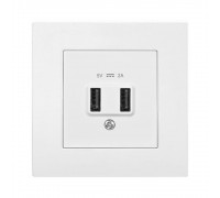 Розетка USB Panasonic Arkedia Slim біла WNTC02312WH-UA