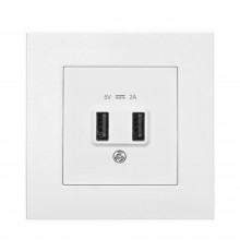 Розетка USB Panasonic Arkedia Slim біла WNTC02312WH-UA