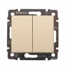 Вимикач двоклавішний Legrand Valena Classic слонова кістка 774305