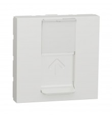 Розетка комп'ютерна Schneider Electric Unica New біла RJ45 кат. 5е UTP 2 модулі внутрішня NU341118