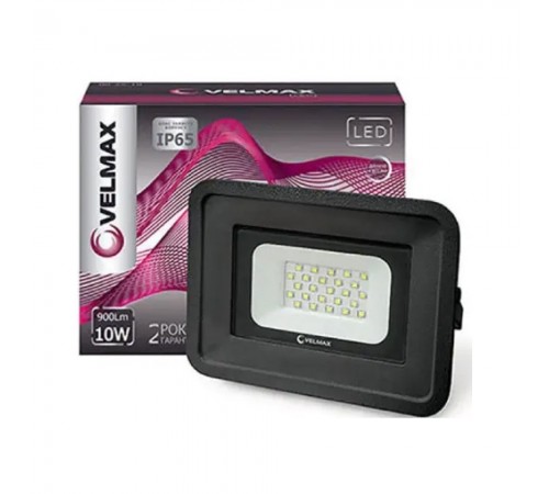 LED прожектор Velmax V-FL 10W 6200K 900Lm 230V 26-11-10 LED прожектор Velmax V-FL 10W 6200K 900Lm 230V 26-11-10