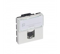 Legrand MOSAIC Розетка RJ45 UTP кат.5E LCS2 (2модуля) колір Білий 076554