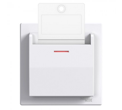 Schneider ASFORA КАРТК. ВИМИКАЧ МЕХ білий EPH6200121 Schneider ASFORA КАРТК. ВИМИКАЧ МЕХ білий EPH6200121