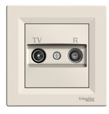 Schneider ASFORA РОЗЕТКА TV/R ПРОХ 8дБ кремовий EPH3300323