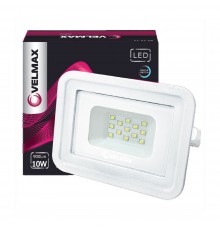 LED прожектор Velmax білий V-FL-106Wh 10W 900Lm 6200K 115*85*27 26-11-11