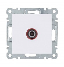 Розетка телевізійна Hager Lumina біла WL3210