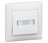 Legrand Valena Classic Вимикач без фіксації з підсвіткою та тримачем етикетки 10А 12В Білий 774217