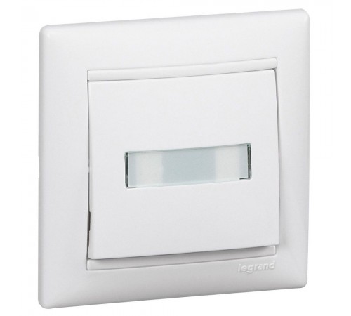 Legrand Valena Classic Вимикач без фіксації з підсвіткою та тримачем етикетки 10А 12В Білий 774217 Legrand Valena Classic Вимикач без фіксації з підсвіткою та тримачем етикетки 10А 12В Білий 774217