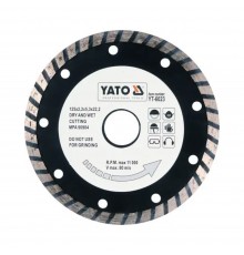 Диск обрізний алмазний відрізний YATO "TURBO" Ø= 125x8.0x22,2 мм. H= 2,6 мм YT-6023