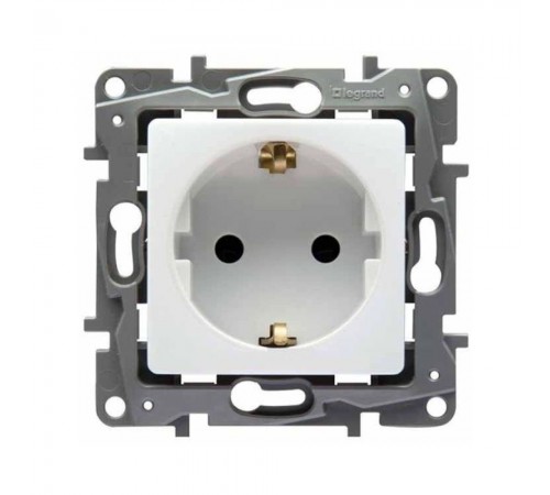 Розетка Legrand ETIKA біла 2К+З (764529) 672221