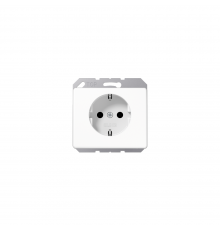 JUNG SL Розетка SCHUKO з захисними шторками білий SL520KIWW