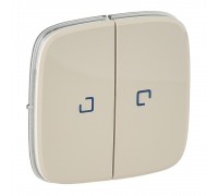 Legrand Valena ALLURE Клавіша вимикача 2-клавішного з підсвіткою Слонова кістка 755226