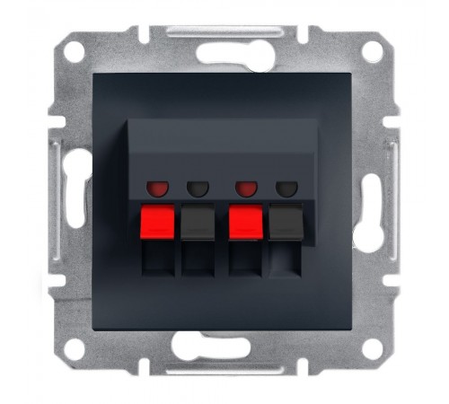 Schneider ASFORA АУДІОРОЗЕТКА антрацит EPH5700171 Schneider ASFORA АУДІОРОЗЕТКА антрацит EPH5700171