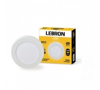 LED світильник круглий накладний 12W 4100к з блоком живлення 12-10-67 Lebron