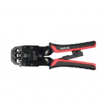 Кліщі Yato для обжиму і зачистки проводів тип RJ45 / RJ10 / RJ11 YT-22443