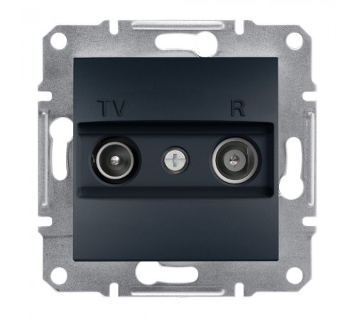 Schneider ASFORA РОЗЕТКА TV/R ПРОХ 4дБ антрацит EPH3300271 Schneider ASFORA РОЗЕТКА TV/R ПРОХ 4дБ антрацит EPH3300271