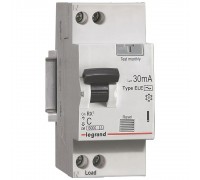 Диференційний автомат LEGRAND 1П+H C 16A 30mA AC 419399