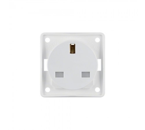 BERKER Integro механізм Розетка British Standard зах.контактів 13А/250В пол.білий 962622502