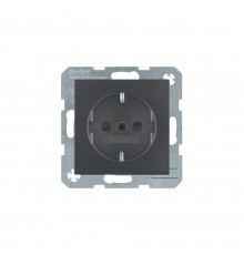 BERKER S.x/B.x механізм Розетка з з/к зах.контактів 16А/250В антрацит 47231606