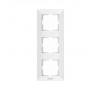 Рамка Panasonic Arkedia Slim потрійна вертикальна біла WNTF08132WH-UA