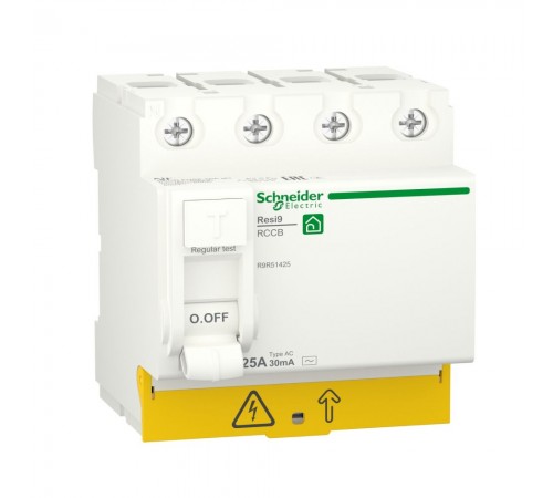 Дифреле (ПЗВ) Schneider Electric Resi 9 4p 25A АС 30mA R9R51425 Дифреле (ПЗВ) Schneider Electric Resi 9 4p 25A АС 30mA R9R51425