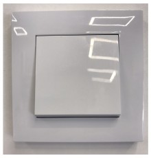 Вимикач в зборі Hager Berker LUMINA Білий HL0010S