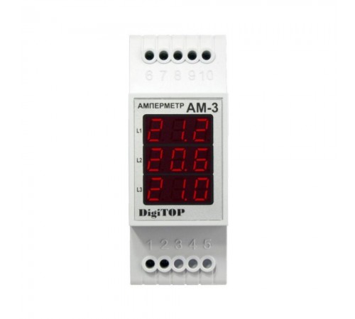 Амперметр DigiTOP 1А - 63А АM-3 Амперметр DigiTOP 1А - 63А АM-3