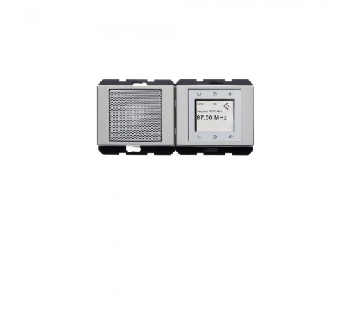 BERKER ARSYS механізм Radio Touch зі спікером сталевий лак 28800004 BERKER ARSYS механізм Radio Touch зі спікером сталевий лак 28800004