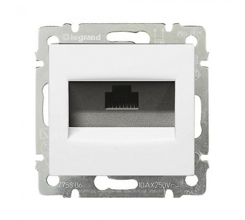 Розетка комп'ютерна Legrand Valena Classic біла одинарна 5 кат. 774230 Розетка комп'ютерна Legrand Valena Classic біла одинарна 5 кат. 774230
