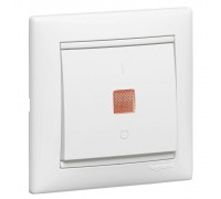 Legrand Valena Classic Вимикач 2-полюсний з індикацією Білий 774449
