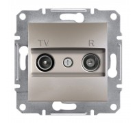 Schneider ASFORA РОЗЕТКА TV/R ПРОХ 4дБ бронза EPH3300269