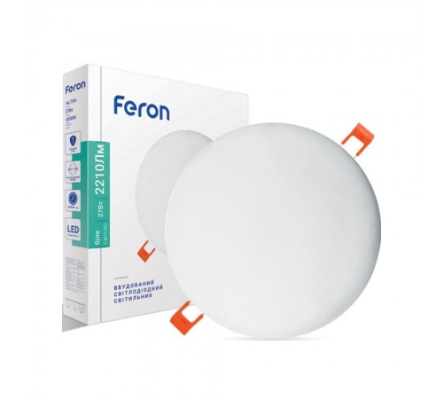 Світильник Feron Світильник Feron AL704 27W 2210Lm 4000K круглий 6883 40073