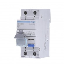 Диференційний автомат Hager 1P+N 6kA B-20A 30mA тип A ADA920D