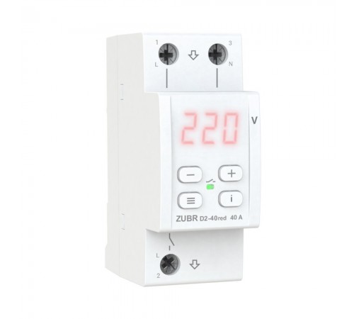Реле напруги ZUBR D2-40 red Реле напруги ZUBR D2-40 red