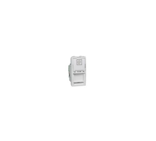 Schneider UNICA Розетка комп. RJ-45 внутр. 5E UTP 1-мод. "UNICA" біла (C2) MGU3.410.18