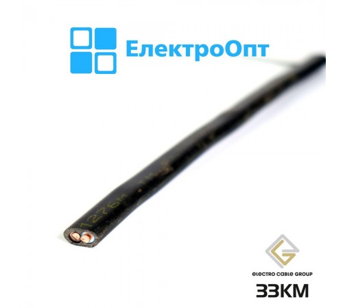 Провід мідний Запорізький завод чорний ВВГ нг-П 2х4,0(з)