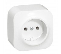 Legrand Quteo-IP20 Розетка 2К без шторок Білий 782210