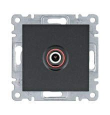 Розетка телевізійна Hager Lumina чорна TV WL3213