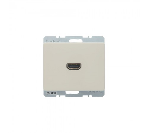 BERKER ARSYS механізм HDMI-розетка підключення сзаду під кутом 90град. білий 3315430002